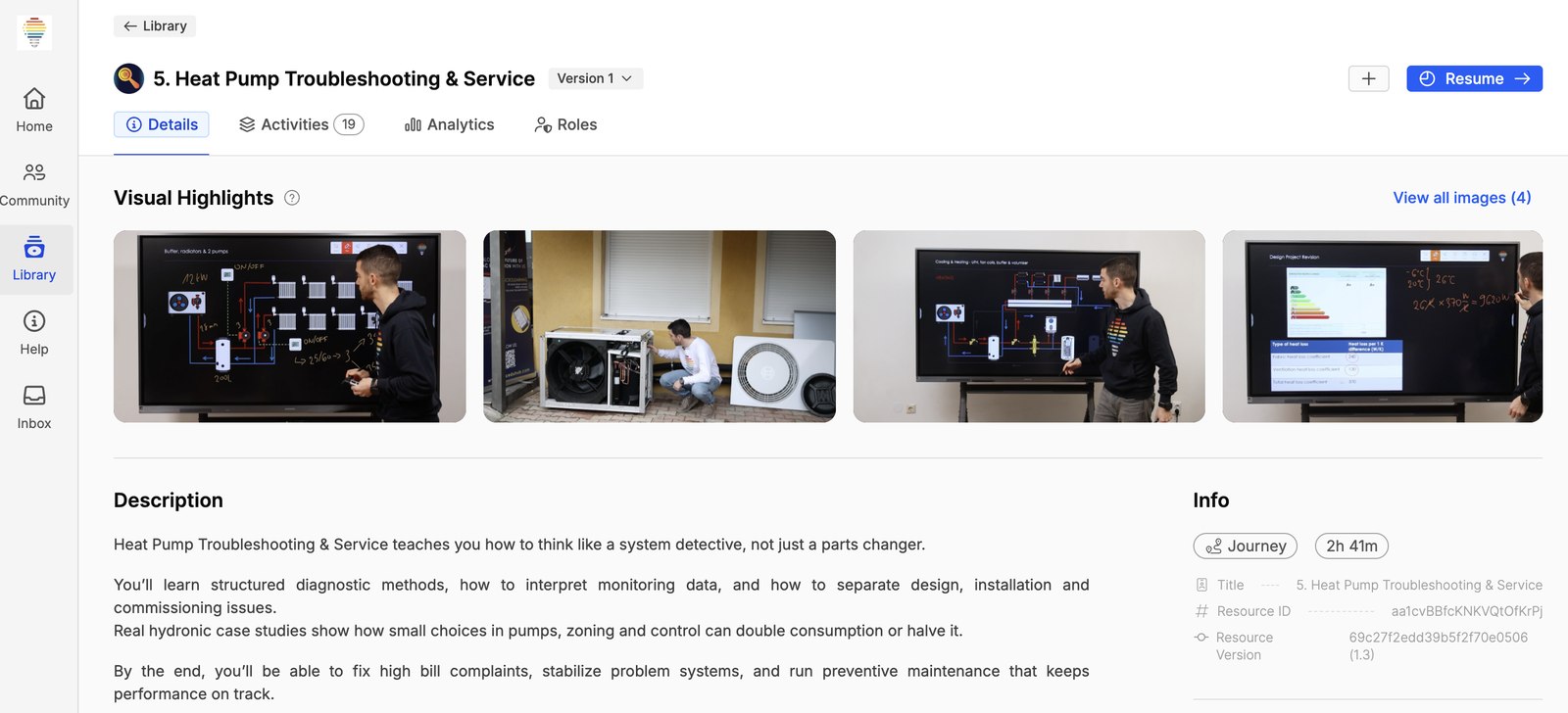 Heat Pump Journey platform